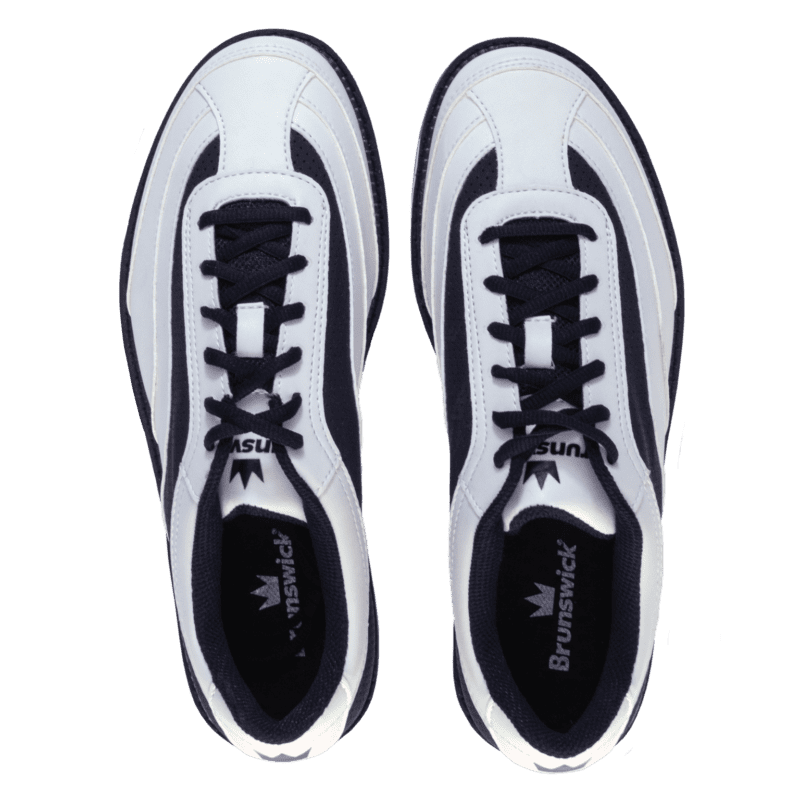 Brunswick Rampage White/Black Men’s Right Handed Bowling Shoes