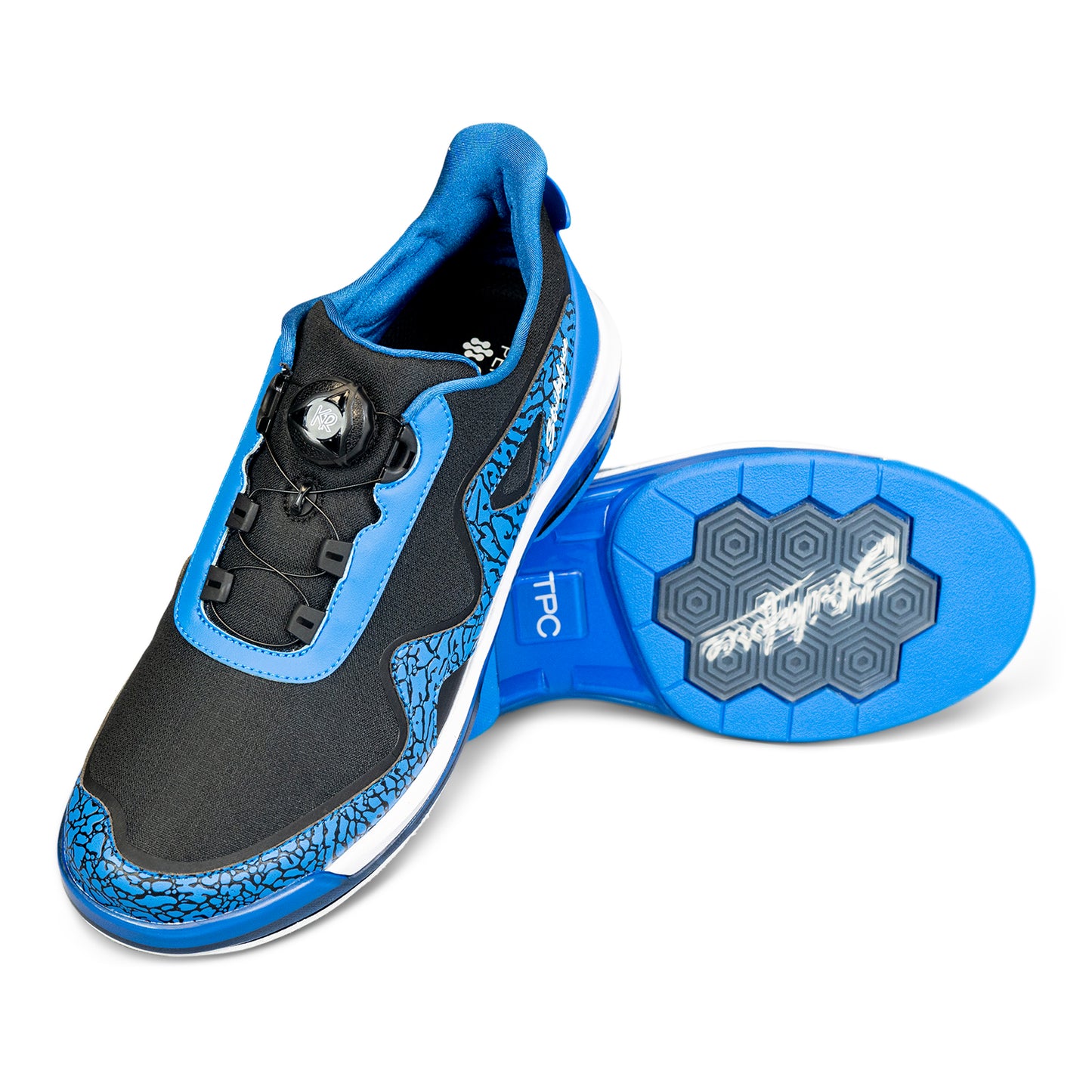 KR TPC Gladiator Men’s Black Blue Right Hand Bowling Shoes