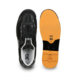 NEW      3G Men's Dial Racer Black Chrome Left Hand Bowling Shoes