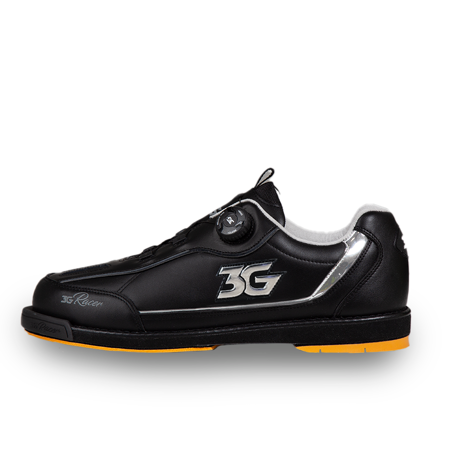 NEW      3G Men's Dial Racer Black Chrome Left Hand Bowling Shoes