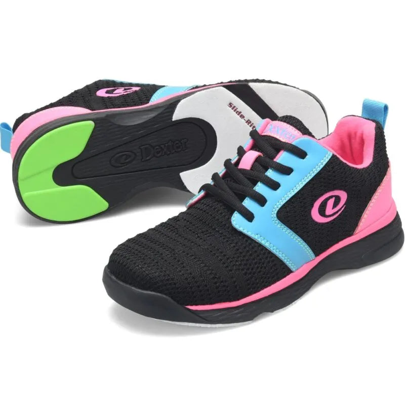 Dexter Raquel LX Black/Blue/Pink Glow Women’s Bowling Shoes