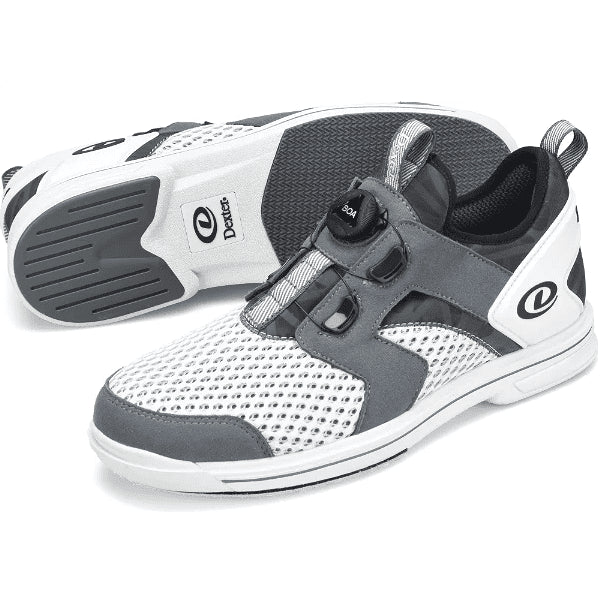 Dexter Pro BOA White/Grey Men’s Right Hand WIDE Bowling Shoes