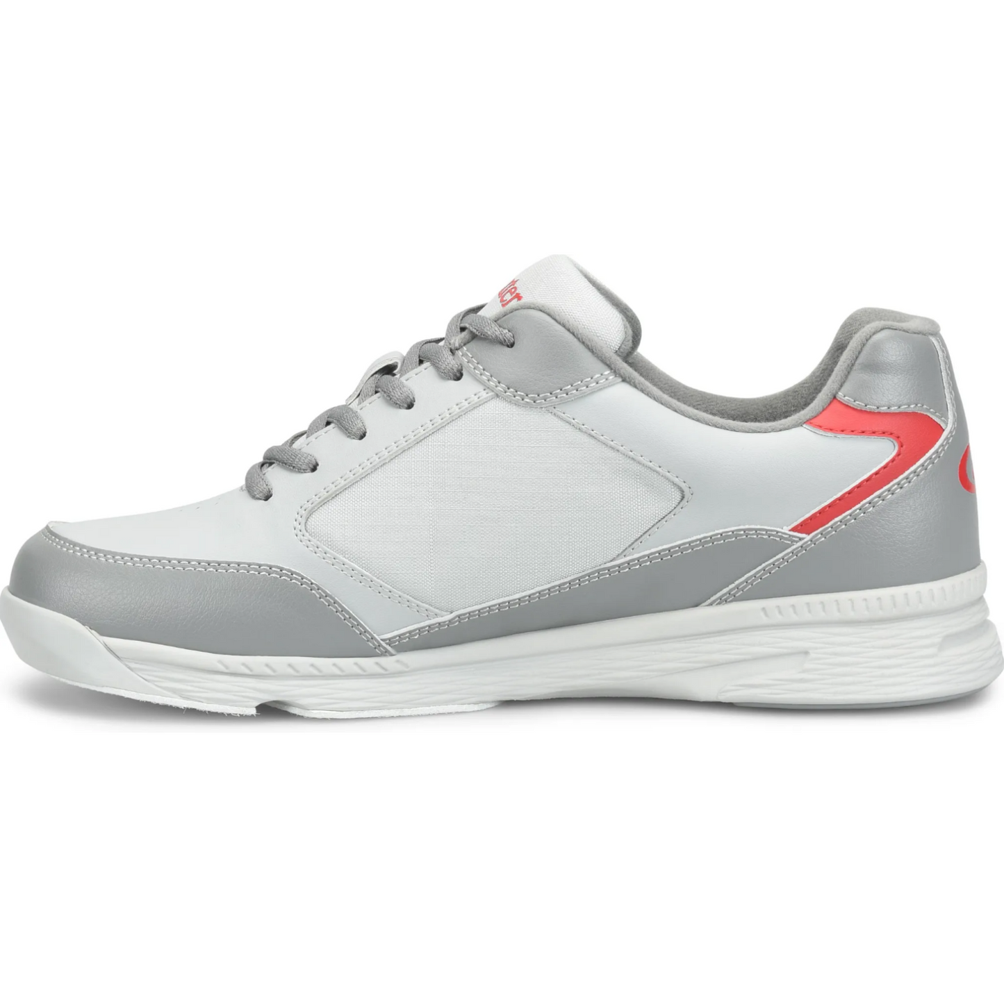 Dexter Mens Ricky V Grey Red Wide Width Bowling Shoes