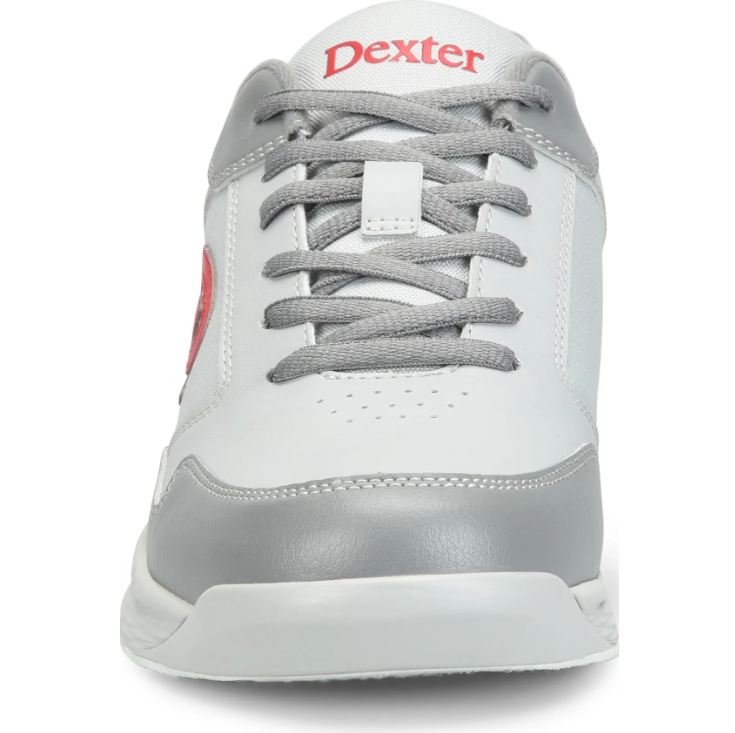 Dexter Mens Ricky V Grey Red Wide Width Bowling Shoes