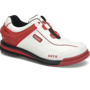 Dexter Mens SST 6 Hybrid BOA White Red Right Hand Bowling Shoes