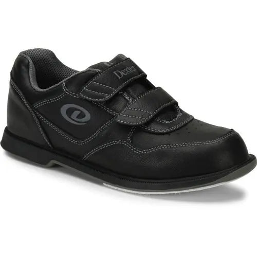 Dexter Velcro V-Strap Black Bowling Shoes