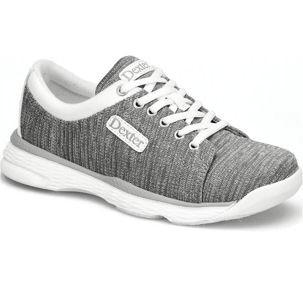 Dexter Ainslee Grey/White Women’s Wide Width Bowling Shoes