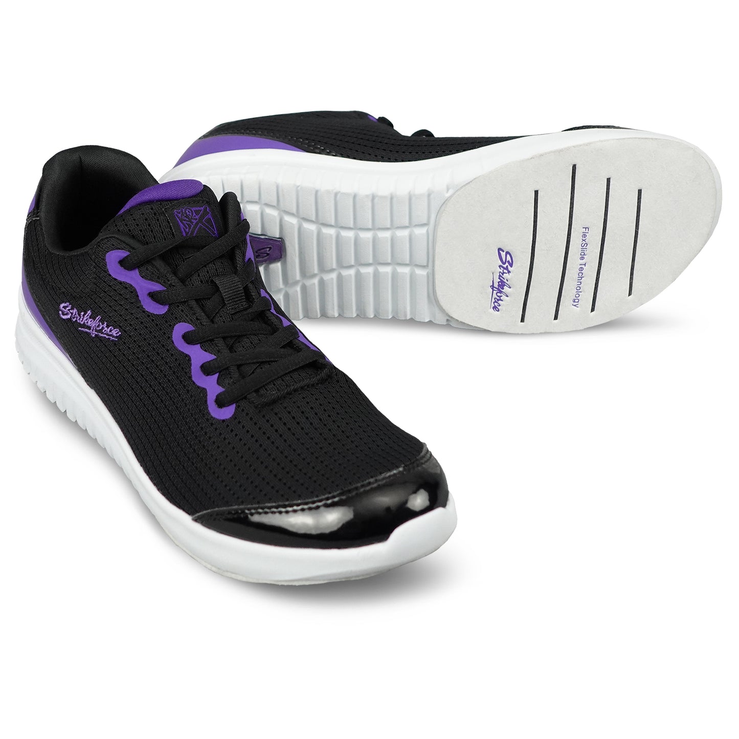 KR Strikeforce Glitz Black/Purple Women’s Bowling Shoes