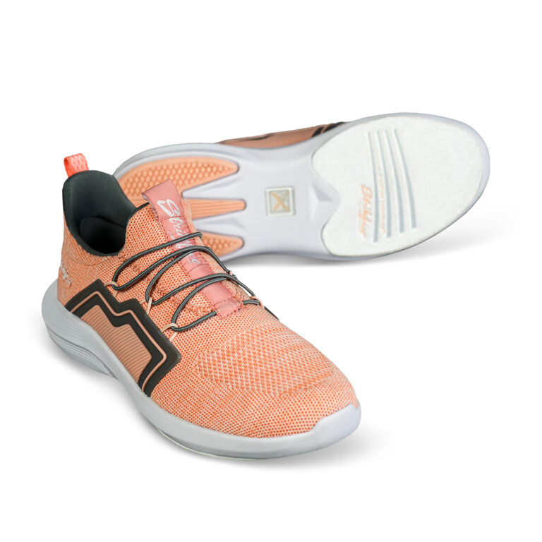 KR Strikeforce Milan Women’s Bowling Shoes Coral/Grey