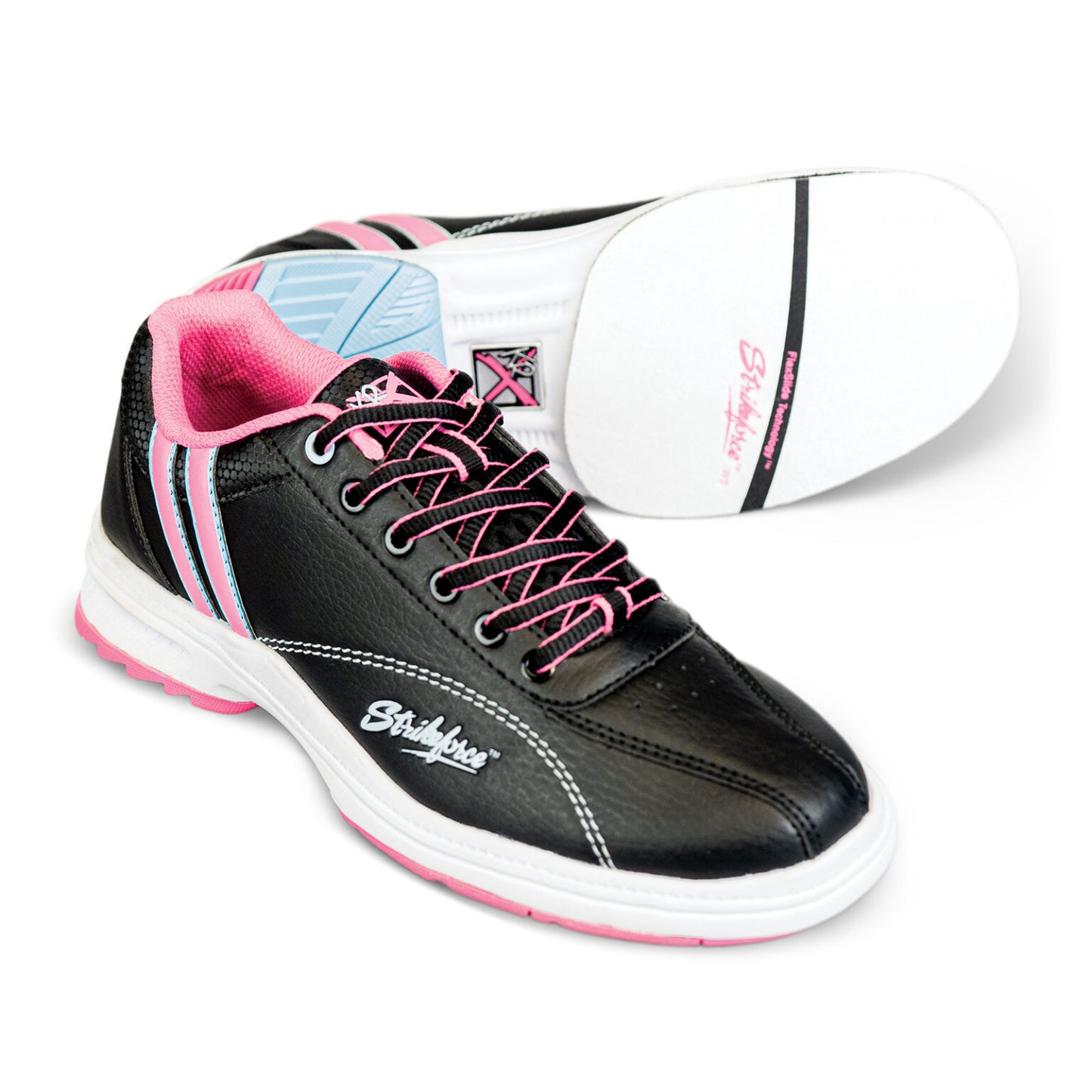 KR Strikeforce Starr Black Pink Blue Right Hand Women’s Bowling Shoes