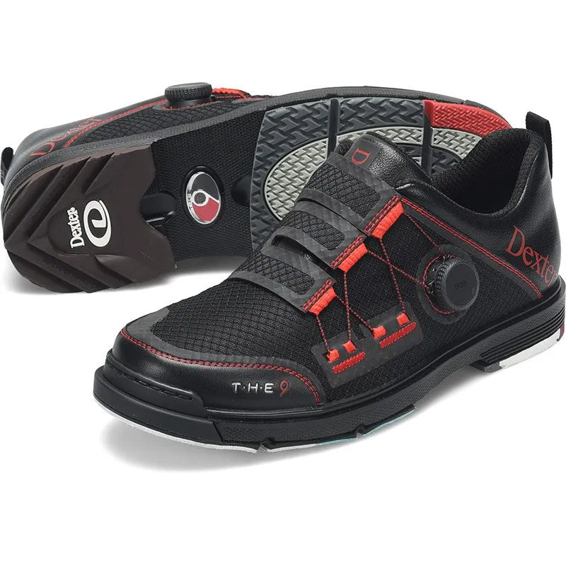 Dexter The 9 Stryker BOA Black/Red WIDE Bowling Shoes