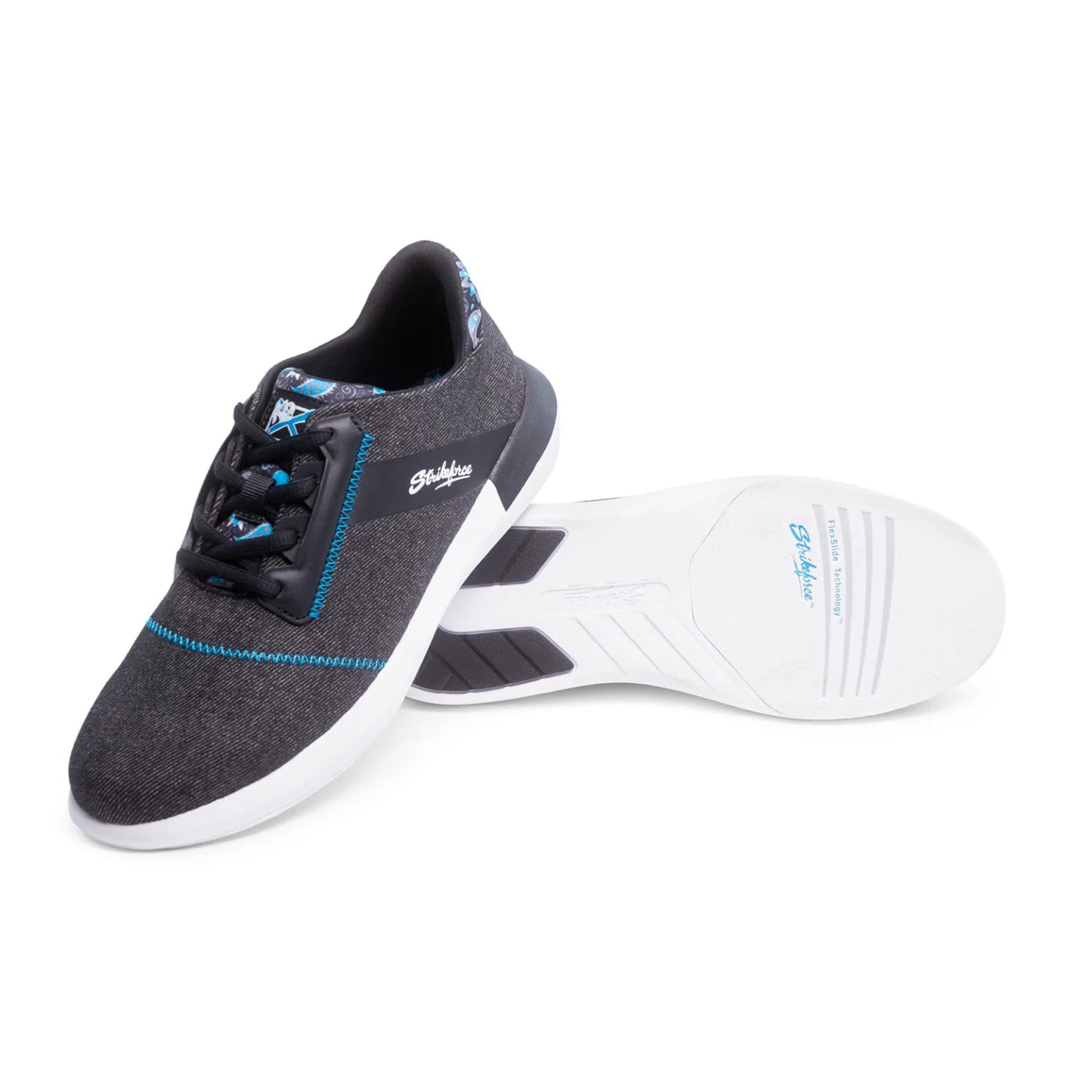 KR Strikeforce Lux Black Ocean Blue Women’s Bowling Shoes