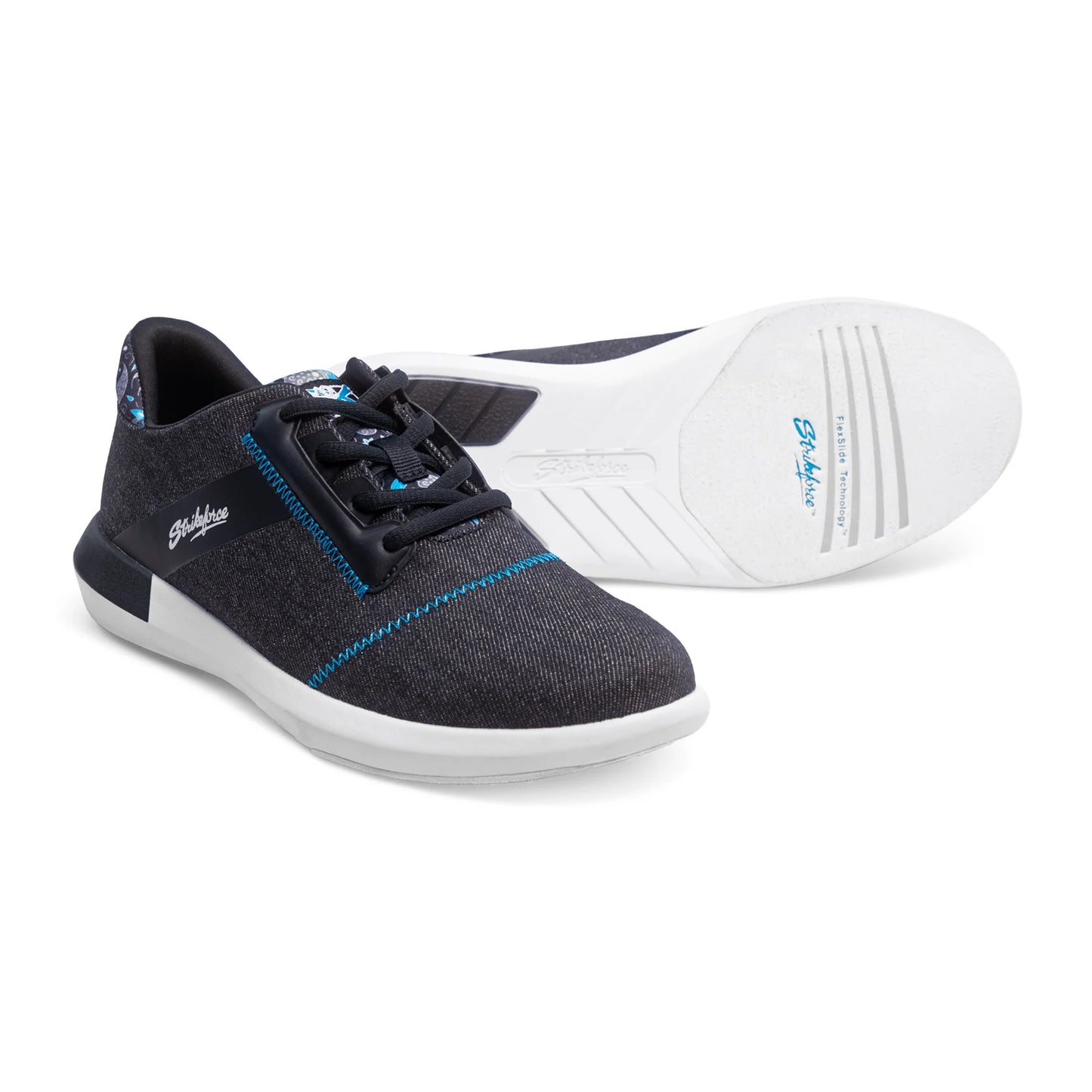 KR Strikeforce Lux Black Ocean Blue Women’s Bowling Shoes