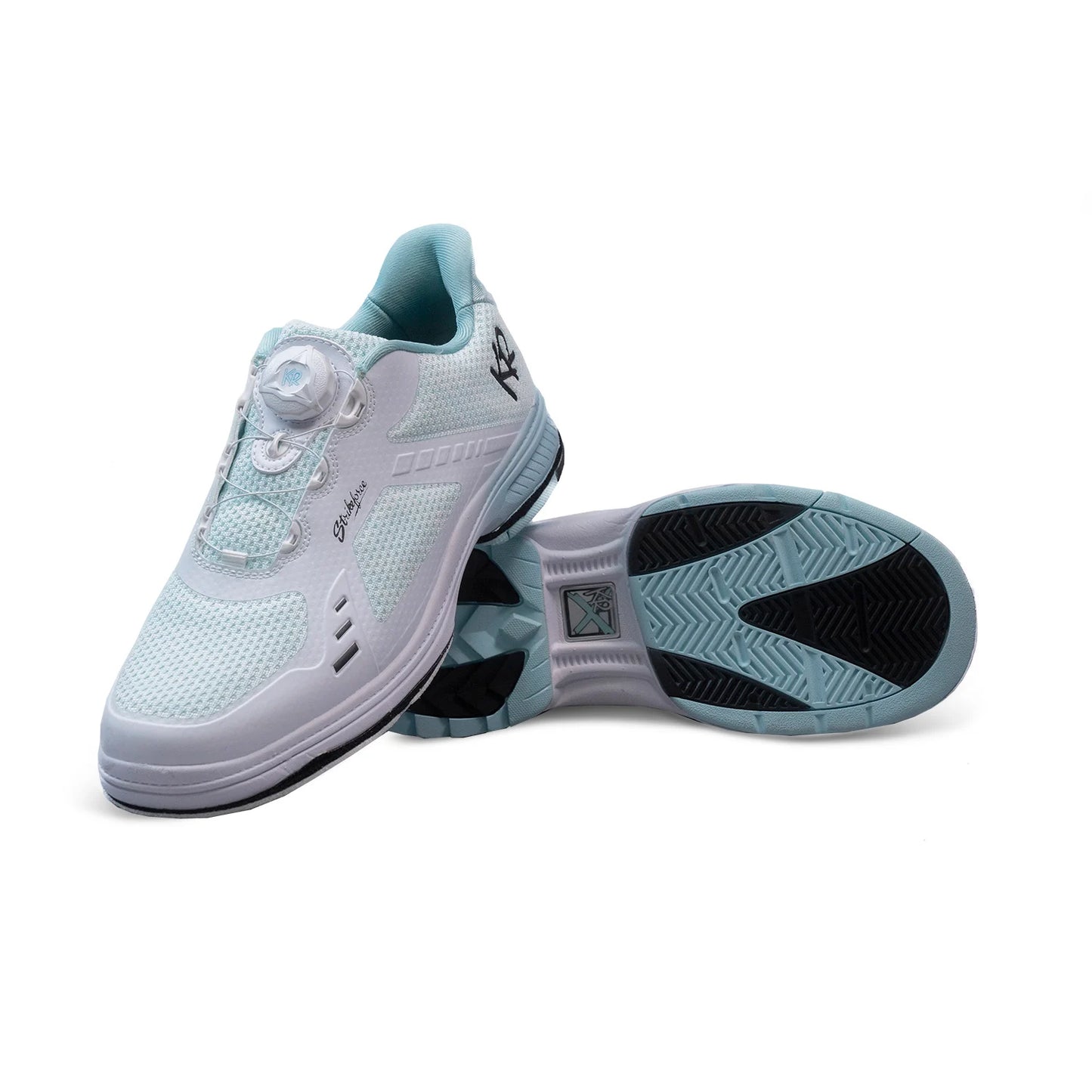 KR Strikeforce Lady Jet White Teal Left Hand Women’s Bowling Shoes