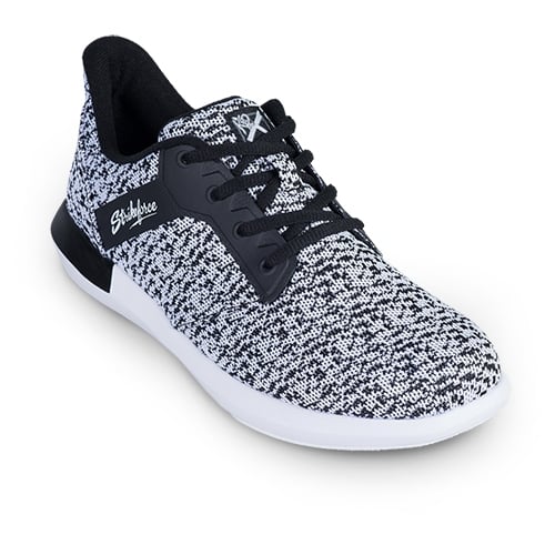 KR Strikeforce Lux White/Black Knit Women’s Bowling Shoes