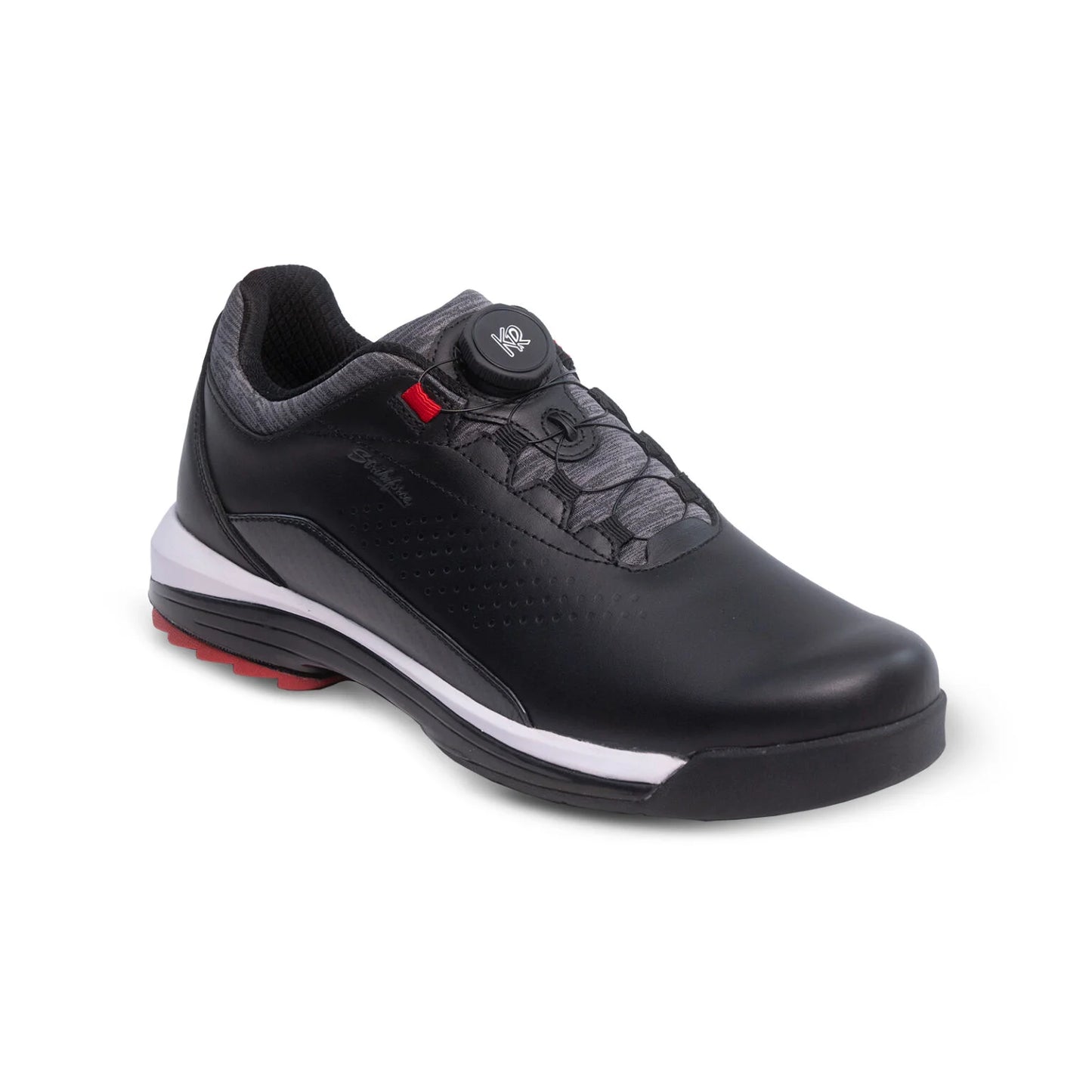 KR Strikeforce TPC Maven Left Handed Bowling Shoes Black/Red