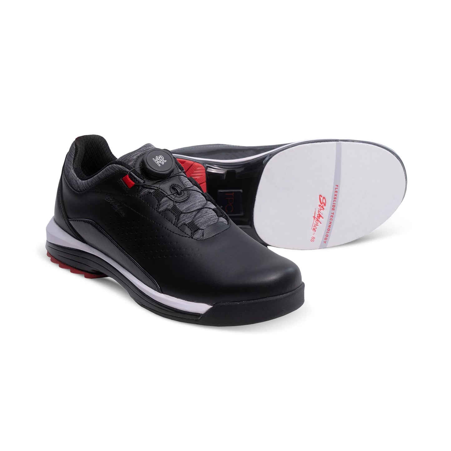 KR Strikeforce TPC Maven Right Handed Bowling Shoes Black/Red