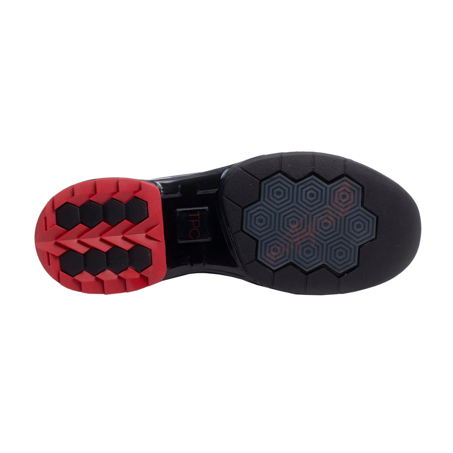 KR Strikeforce TPC Maven Left Handed Bowling Shoes Black/Red
