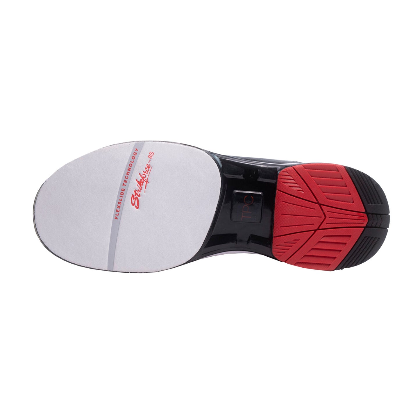 KR Strikeforce TPC Maven Left Handed Bowling Shoes Black/Red