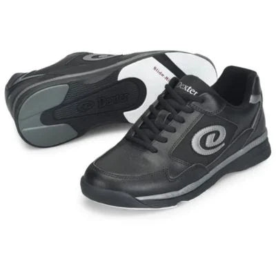 Dexter Mens Ricky V Black Alloy Wide Width Bowling Shoes