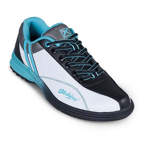 KR Strikeforce Starr White Black Teal Right Hand Wide Women’s Bowling Shoes