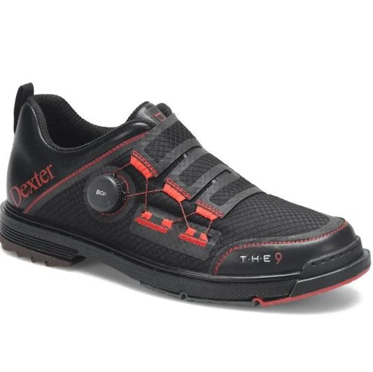 Dexter The 9 Stryker BOA Black/Red WIDE Bowling Shoes